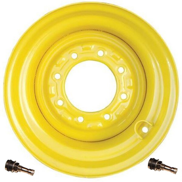 Aic Replacement Parts 9.75x16.5 Skid Steer Wheel Rim Fits Tire 12x16.5 Fits New Holland Loader Lug Nut KT-WHP60-0005 - main